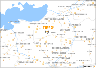 map of Tirsā