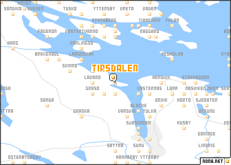 map of Tirsdalen