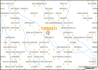 map of Tîrşeşti