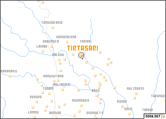 map of Tirtasari