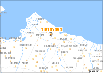 map of Tirtayasa