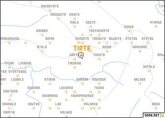 map of Tirté