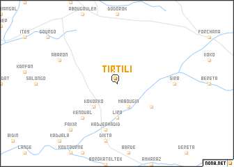 map of Tirtili