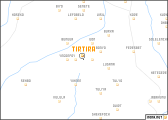 map of Tʼirtʼira