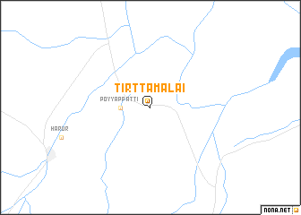 map of Tīrttamalai