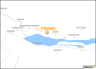 map of Tīrūdeh