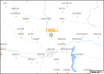 map of Tiruļi