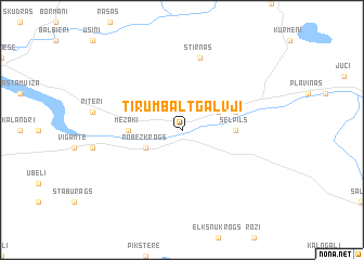 map of Tīrumbaltgalvji