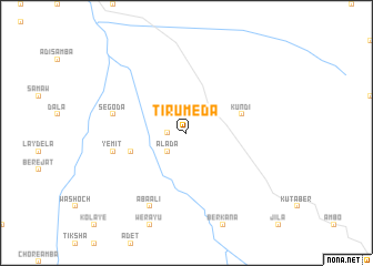 map of Tʼiru Mēda