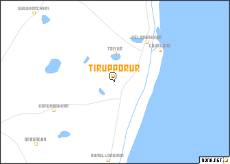 map of Tirupporūr