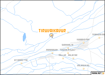 map of Tiruvaikāvūr