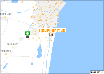 map of Tiruvānmiyūr