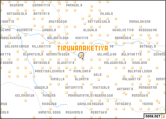 map of Tiruwanaketiya