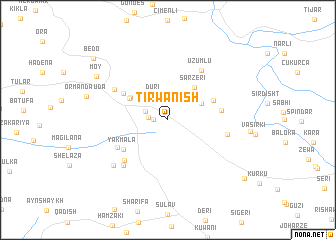 map of Tirwanish