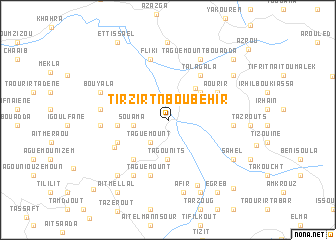 map of Tirzirt-n-Boubehir