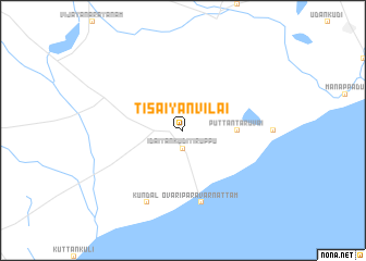 map of Tisaiyanvilai