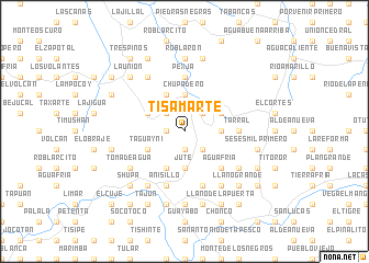 map of Tisamarté