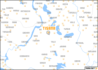 map of Tisana