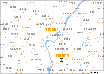 map of Tisana