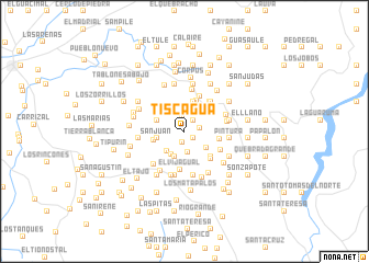 map of Tiscagua