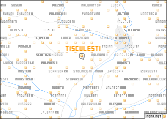 map of Tisculeşti