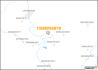 map of Tishanskaya
