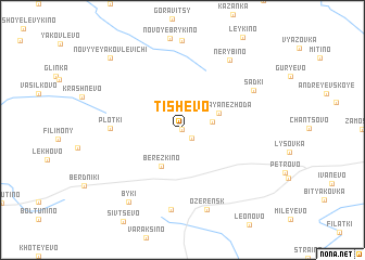 map of Tishëvo