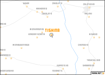 map of Tishina