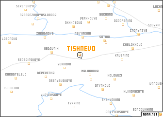 map of Tishnëvo