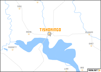 map of Tishomingo