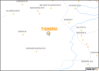 map of Tishonki