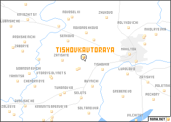 map of Tishovka Vtoraya