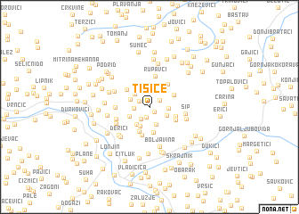 map of Tisiće