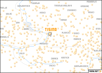 map of Tišina