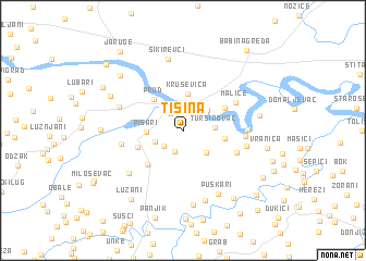 map of Tišina