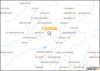 map of Tisingal