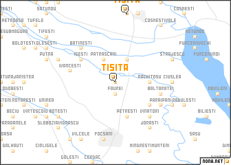 map of Tişiţa