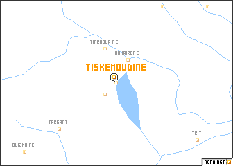 map of Tiskemoudine