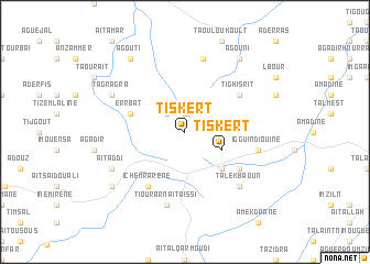 map of Tiskert