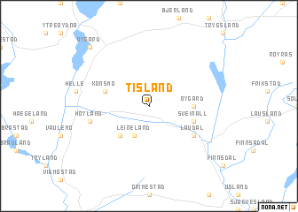 map of Tisland