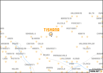 map of Tismana