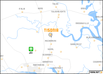 map of Tisonia