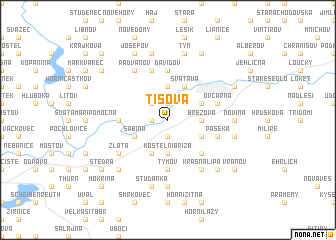 map of Tisová