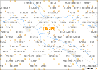 map of Tisová