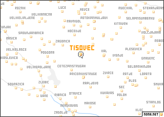 map of Tisovec