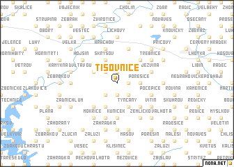 map of Tisovnice