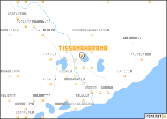 map of Tissamaharama