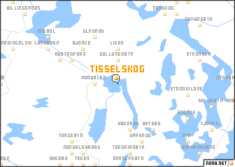 map of Tisselskog