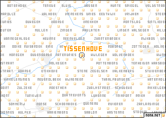 map of Tissenhove