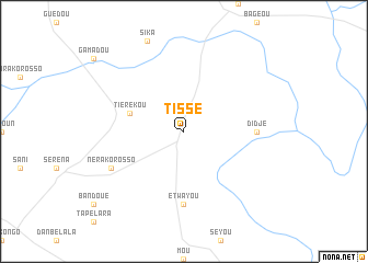 map of Tissé